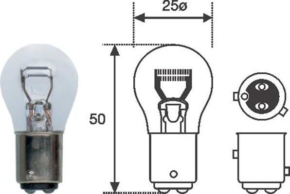 MAGNETI MARELLI Izzó, irányjelző P214W12_MM